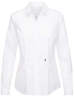 Seidensticker Blouse Slim LSL Blúzka s dlhými rukávmi 78.0613 biela