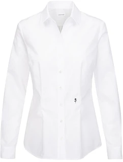Seidensticker Blouse Slim LSL Blúzka s dlhými rukávmi 78.0613 biela