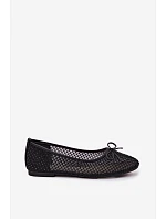 Síťované baleríny s ozdobou Vinceza 62270 Černé Síťované baleríny s ozdobou Vinceza 62270 Černé