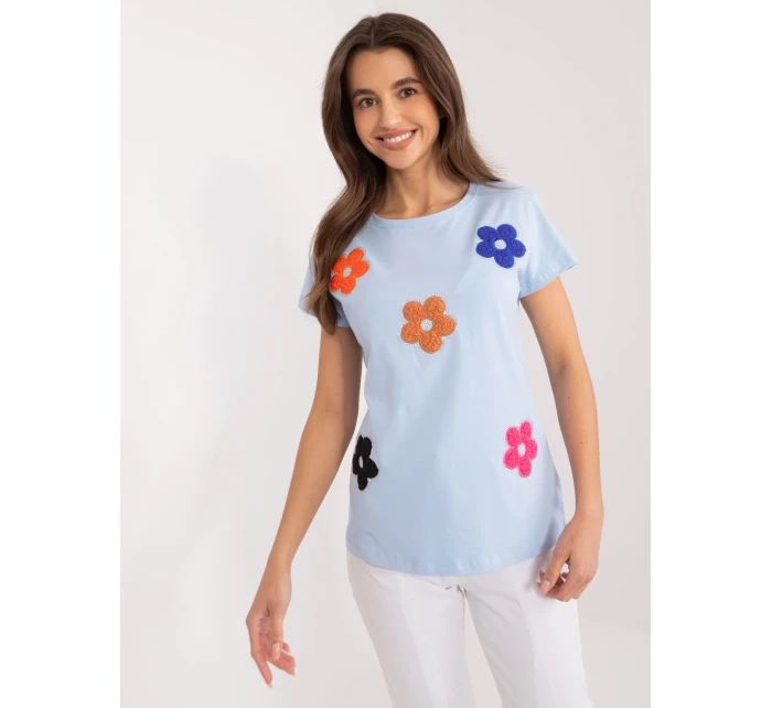 Bluzka RV BZ model 19768952 jasny niebieski - FPrice Bluzka RV BZ model 19768952 jasny niebieski - FPrice