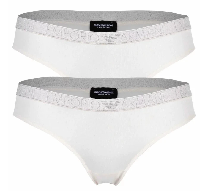 Dámske nohavičky 2PACK 163334 3F223 09210 ecru - Emporio Armani