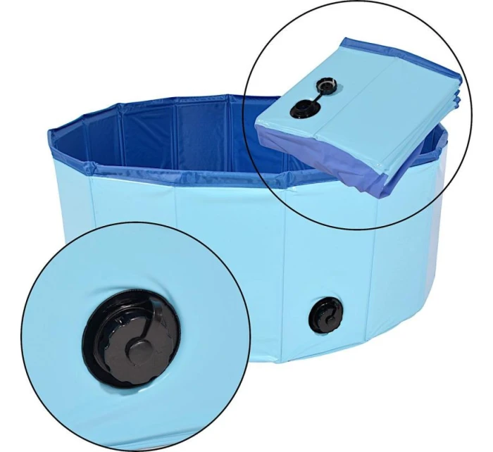 SKLADACÍ ZÁHRADNÝ BAZÉN PRE PSOV 80X30CM SASKA GARDEN