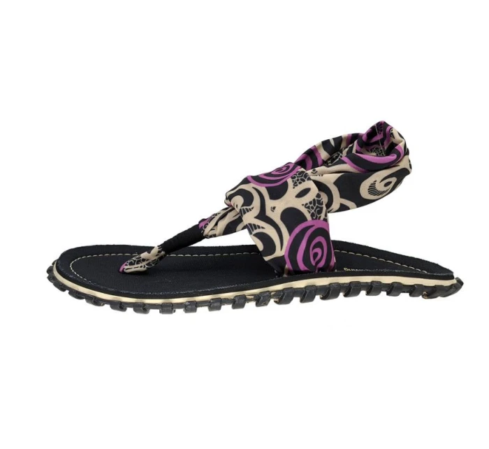 Gumbies - dámske žabky Slingback - BLACK SWIRLS