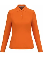 K 244 Dámské piqué polo s dlouhým rukávem model 22507082 orange - Kariban K 244 Dámské piqué polo s dlouhým rukávem model 22507082 orange - Kariban