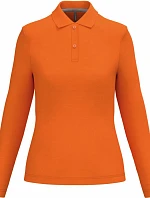 Kariban K 244 Dámske polo s dlhým rukávom z piké 20.K244 oranžové