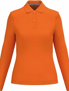 Kariban K 244 Dámske polo s dlhým rukávom z piké 20.K244 oranžové