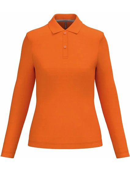 Kariban K 244 Dámske polo s dlhým rukávom z piké 20.K244 oranžové