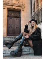 Dámské kozačky na platformě Černé model 21744716 - Boto