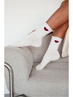 Ecru dámské model 22044940 ponožky bordové srdce - Milena