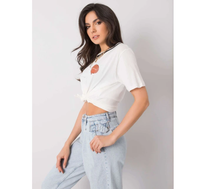 Tričko 217 TS model 15061058 ecru - FPrice Tričko 217 TS model 15061058 ecru - FPrice