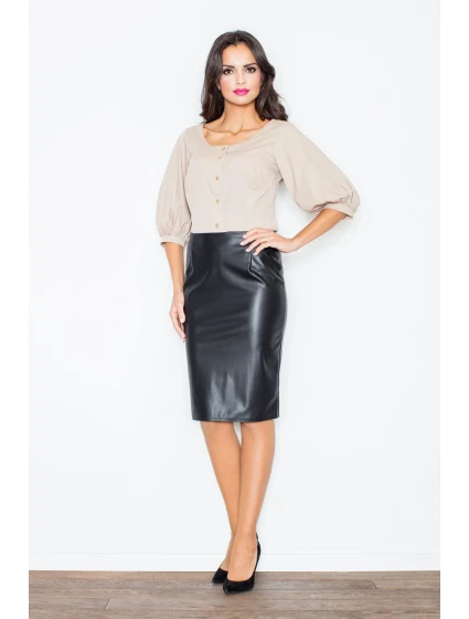 Sukňa Andrea M183 čierna - Figl