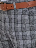 Pánské tmavě šedé kalhoty model 21965093 - Dstreet Pánské tmavě šedé kalhoty model 21965093 - Dstreet