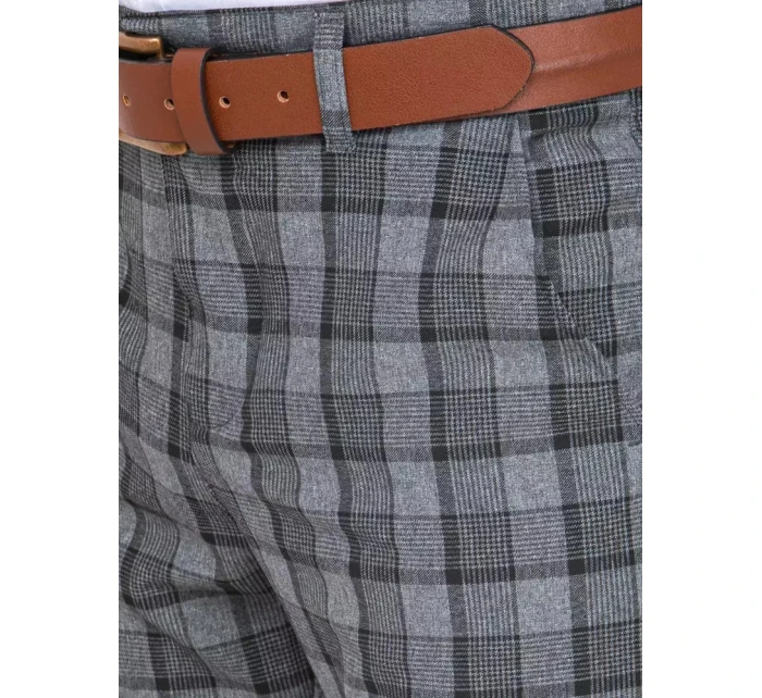 Pánské tmavě šedé kalhoty model 21965093 - Dstreet Pánské tmavě šedé kalhoty model 21965093 - Dstreet