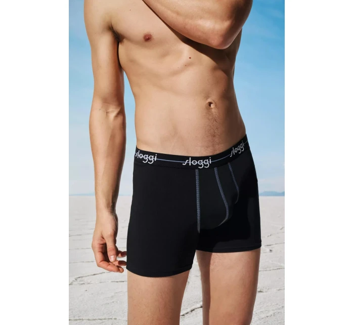 Pánské boxerky Start Short C2P box - BLACK - černá 0004 - SLOGGI