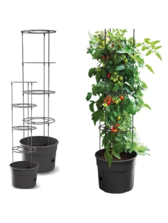 KVETINÁČ NA SADENIE PARADAJOK S REBRÍKOM S OBJEMOM 12 L