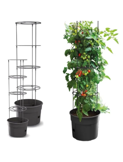 KVETINÁČ NA SADENIE PARADAJOK S REBRÍKOM S OBJEMOM 12 L
