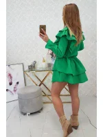 Šaty se model 18748776 volány světle zelené - K-Fashion