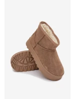 Śniegowce Dziecięce Ocieplane Futerkiem Big Star SS374020 Beżowe Śniegowce Dziecięce Ocieplane Futerkiem Big Star SS374020 Beżowe