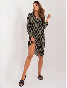 Šaty D73771M30427B khaki