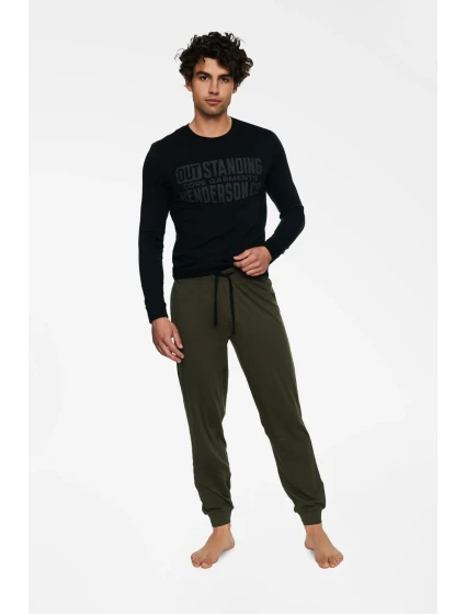 Pyžamo Badge 40040-99X Black-Khaki - Henderson