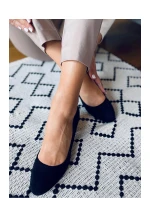 Dámske lodičky na stĺpikovom podpätku LL-270P čierna - Seastar Dámske lodičky na stĺpikovom podpätku LL-270P čierna - Seastar