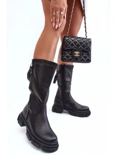 Dámske čižmy YK032P model 186334 Black - Seastar