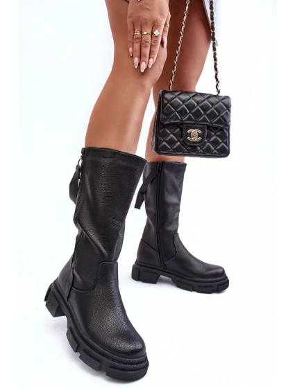 Dámske čižmy YK032P model 186334 Black - Seastar