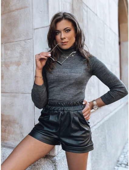 Dámský svetr tmavě šedý Dstreet model 21964142 - FashionStreet Dámský svetr tmavě šedý Dstreet model 21964142 - FashionStreet