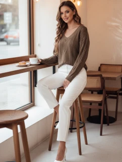 Dámský svetr beige Dstreet model 21982750 - FashionStreet