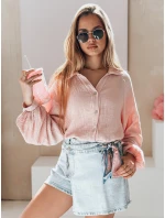 Dámská mušelínová košile oversize růžová Dstreet model 21989194 - FashionStreet