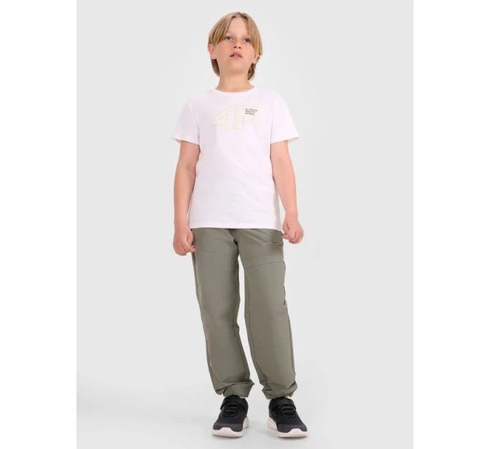 Chlapčenské tričko s potlačou 4F 4FJWAW25TTSHM2417-10S