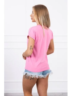 model 18746326 je moje kardio halenka světle růžová - K-Fashion