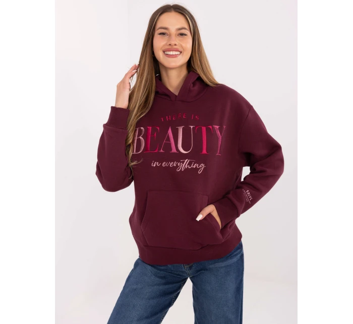 Bluza model 21236021 bordowy - FPrice