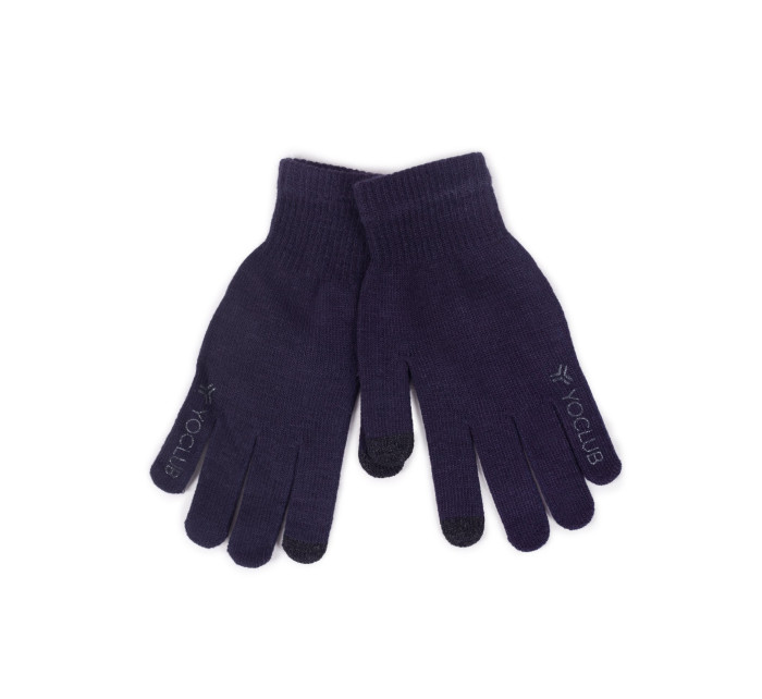 Yoclub Pánske dotykové rukavice RED-0243F-AA5E-005 Navy Blue