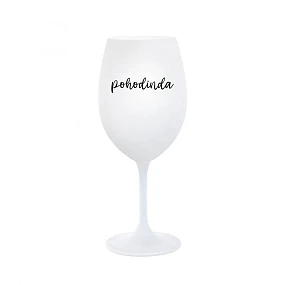Sklenka POHODINDA - bílá sklenice na víno 350 ml Sklenka POHODINDA - bílá sklenice na víno 350 ml