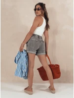 Dámské šortky RELAX šedé Dstreet model 21977893 - FashionStreet Dámské šortky RELAX šedé Dstreet model 21977893 - FashionStreet