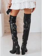 Dámské kozačky nad kolena černé Dstreet model 21993954 - FashionStreet