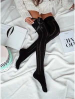 Ponožky Milena 0835-001 Čipkovaná stuha 37-41