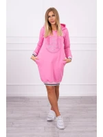 Svetloružové šaty Brooklyn