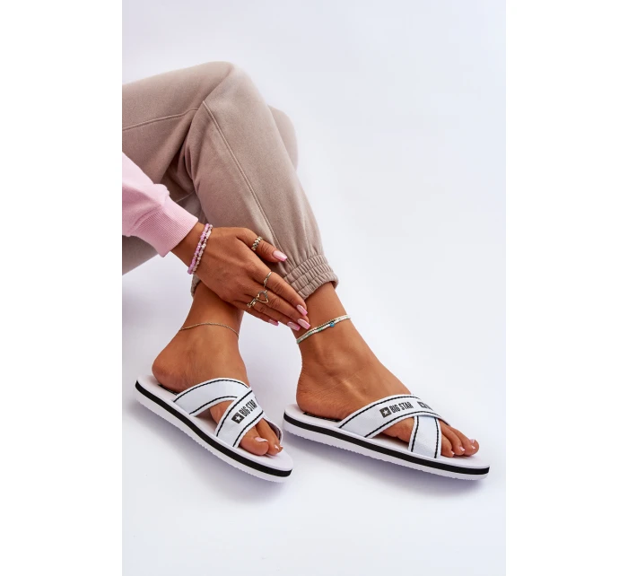 Dámské žabky na pěnové podrážce Big Star model 21652798 Bílé - Big Star Shoes