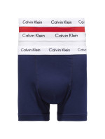 Pánske trenírky 3 Pack Trunks Cotton Stretch 0000U2662GI03 biela/červená/modrá - Calvin Klein