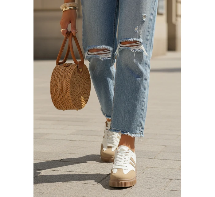 Dámské béžové boty Dstreet model 21996287 - FashionStreet Dámské béžové boty Dstreet model 21996287 - FashionStreet