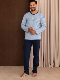 Pyžamo Regina 6010 s dlhými rukávmi, veľkosti M–3XL, Z26