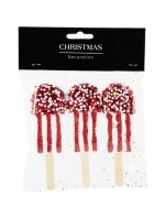 ZMRZLINOVÁ DEKORÁCIA ZÁVESNÁ OZDOBA 3KS BIELA