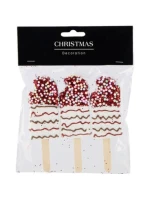 ZMRZLINOVÁ DEKORÁCIA ZÁVESNÁ OZDOBA 3KS BIELA