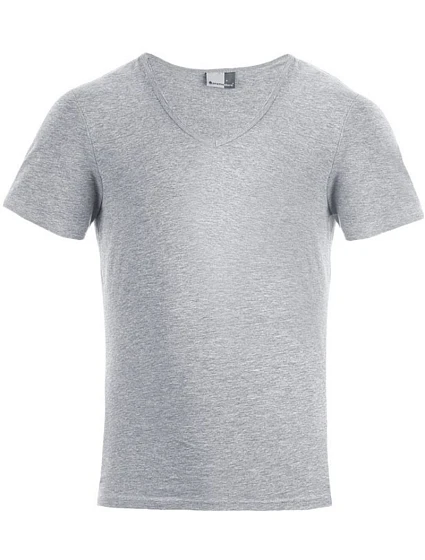 Promodoro 3082 Pánske tričko „Slim Fit“ s výstrihom do V 40.3082 športovo šedé Promodoro 3082 Pánske tričko „Slim Fit“ s výstrihom do V 40.3082 športovo šedé