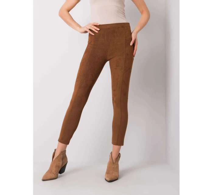 Kalhoty 217 SP model 15060780 hnědá - FPrice Kalhoty 217 SP model 15060780 hnědá - FPrice