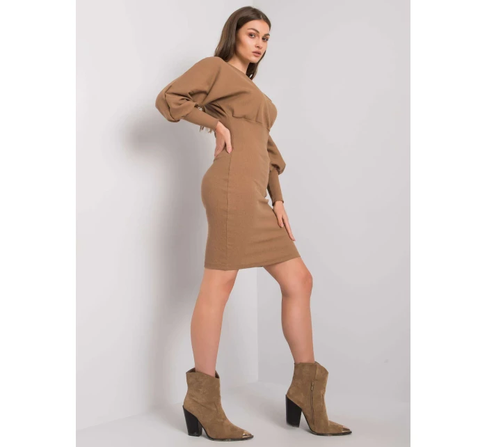 RV šaty SK 6079.65 svetlohnedé