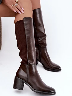 Čižmy na podpätku, model 231621 Step in style