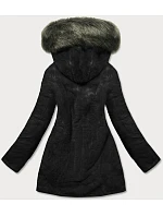 Dámska teplá zimná obojstranná bunda khaki-black (w610) Dámska teplá zimná obojstranná bunda khaki-black (w610)